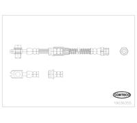 New Brake Hose for AUDI SEAT SKODA VW:A3,EOS,LEON,YETI,ALTEA 1K0611701K