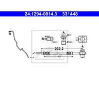 New Brake Hose for AUDI SEAT VW:A1,POLO V,IBIZA IV,POLO Van,IBIZA Mk IV