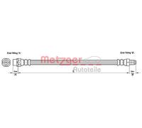 New Brake Hose for BMW:5,6,E60,E61,E63 34326760909 34326767390