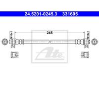 ATE 24.5201-0245.3 Brake hose