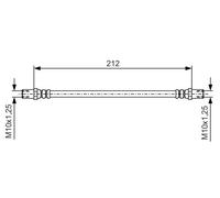 BOSCH 1 987 481 A50 Brake hose