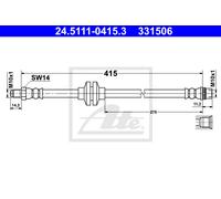 New Brake Hose for DACIA RENAULT:DUSTER,KAPTUR,ARKANA I,DUSTER SUV Van