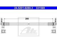 ATE 24.5201-0280.3 Brake hose