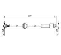 BOSCH 1 987 481 172 Brake hose