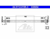 BRAKE HOSE FOR FIAT STILO 192 192 B2 000 192 A8 000 937 A5 000 192 A9 000 ATE