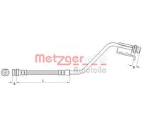 New Brake Hose for HYUNDAI KIA:ix20,VENGA 58737-1P000