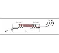 New Brake Hose for JEEP:CHEROKEE,WAGONEER,WRANGLER II,CHEROKEE SUV 52006470