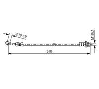 BOSCH 1 987 481 416 Brake hose