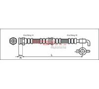 BRAKE HOSE 4114780 FOR MAZDA AZ-3/PRESSO LANTIS/V/FAMILIA CRONOS/TELSTAR/IV 1.8L