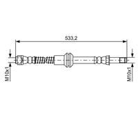 BOSCH 1 987 481 609 Brake hose