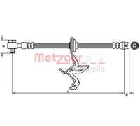 New Brake Hose for MERCEDES-BENZ:W163,M-CLASS,M-CLASS SUV 1634202448