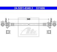 ATE 24.5201-0340.3 Brake hose
