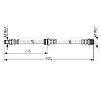 BOSCH 1 987 481 055 Brake hose