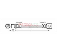 METZGER 4111757 Brake hose