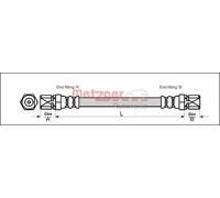 METZGER 4111677 Brake hose