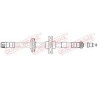 Flexible brake hose with internal thread 32.839 QUICK BRAKE for RENAULT