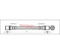 METZGER 4112214 Brake hose