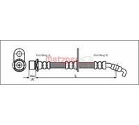 METZGER 4112199 Brake hose