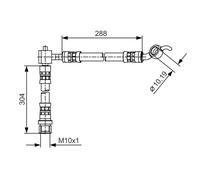 BOSCH 1 987 481 485 Brake hose