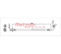 Metzger Autoteile Brake Hose 4111719 - Rear Left for Toyota RAV4 III/IV, Vanguard III 3ZR-FAE/2AZ-FE