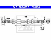 Brake Hoses ATE 24.5162-0405.3 for VOLVO