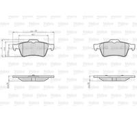 VALEO 872482 Brake pad set