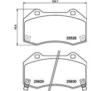 New Brake Pad Set, disc brake for ABARTH FIAT MAZDA:MX-5 IV,124 Spider