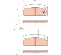 TRW Brake Pads GDB1679 – Disc Brake Set for Ligier, Piaggio, Aixam