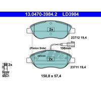 ATE 13.0470-3984.2 Brake pad set