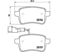 Brake pads P 23 133X BREMBO for ALFA ROMEO GIULIETTA
