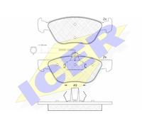 New Brake Pad Set, disc brake for ALFA ROMEO FIAT LANCIA:145,146,147,156,GTV