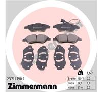 ZIMMERMANN 23711.190.1 Brake pad set