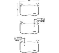 New Brake Pad Set, disc brake for ALFA ROMEO:GIULIA,STELVIO 77367676 77368402