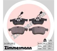 Brake pads 24339.200.2 ZIMMERMANN for ALFA ROMEO GIULIETTA