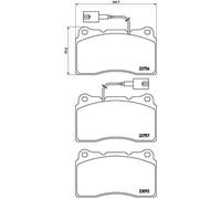 Brembo Brake Pad Set P 23 134 Front Axle for Alfa Romeo Giulietta