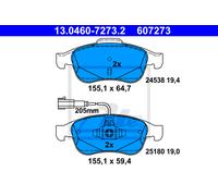 ATE 13.0460-7273.2 Brake pad set
