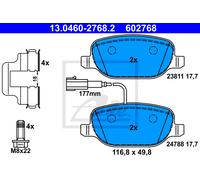ATE Brake Pad Set 13.0460-2768.2 Disc Brake for Alfa Romeo Giulietta 1.4 TB
