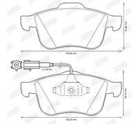 New Brake Pad Set, disc brake for ALFA ROMEO:GIULIETTA,GIULIETTA Hatchback Van