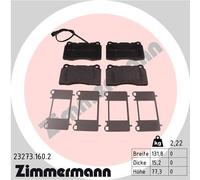 ZIMMERMANN 23273.160.2 Brake pad set