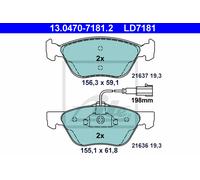 ATE Brake Pad Set 13.0470-7181.2 - Disc Brake for Alfa Romeo GT