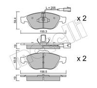 New Brake Pad Set, disc brake for ALFA ROMEO LANCIA:156,LYBRA,LYBRA SW 9947936