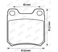 New Brake Pad Set, disc brake for ASTON MARTIN DAIMLER JAGUAR:81,XJ,COUPE