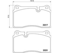 BREMBO Brake pad set PRIME LINE prepared for wear indicator P 02 002 Brake pads,Brake pad set, disc brake ASTON MARTIN,VANTAGE Vantage,DB9 Volante