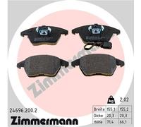 ZIMMERMANN 24696.200.2 Brake pad set