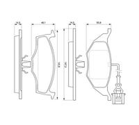 New Brake Pad Set, disc brake for AUDI:A2 8Z0698151