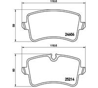 BREMBO P 85 117 Brake pad set