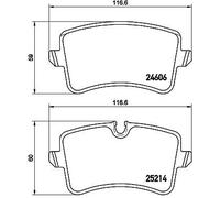 BREMBO P 85 117 Brake pad set