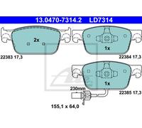 New Brake Pad Set, disc brake for AUDI:A5,A4 B9,A4 B9 Avant,A5 Sportback