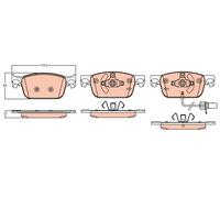 TRW GDB2127 Brake pad set