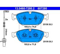 ATE Brake Pad Set 13.0460-7280.2 – Disc Brake for AUDI A7 Sportback A6 C7 Avant